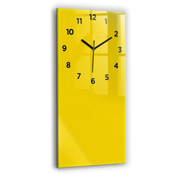 Orologio verticale in vetro Colore giallo chiaro