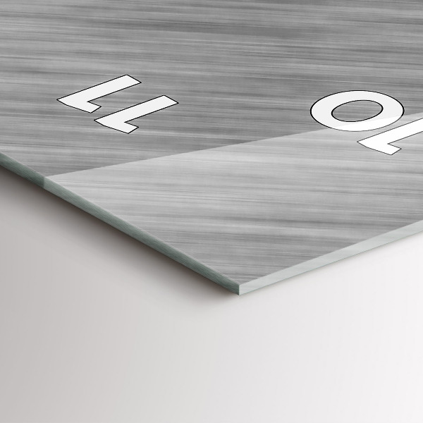 Orologio verticale Parete metallica