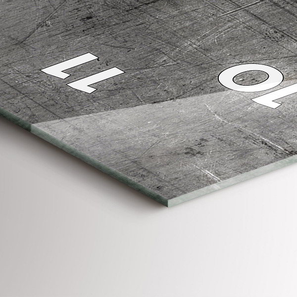 Orologio verticale Parete metallica