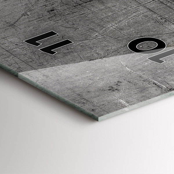 Orologio verticale Parete metallica