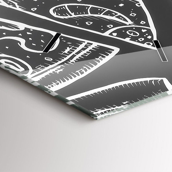 Orologio verticale Pizza dipinta