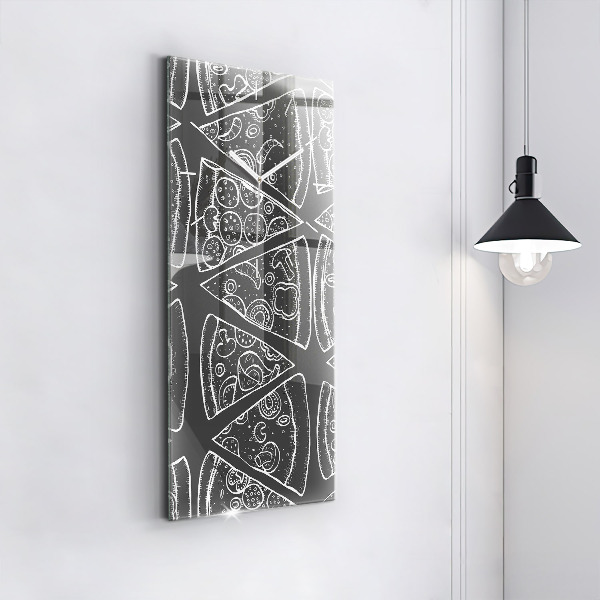 Orologio verticale Pizza dipinta