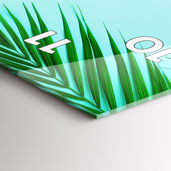 Orologio verticale Palme verdi