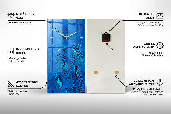 Orologio verticale Muro industriale