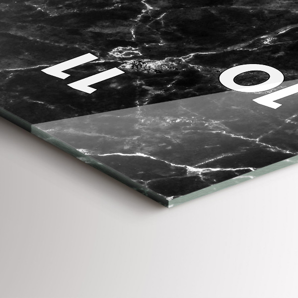 Orologio verticale Marmo scuro