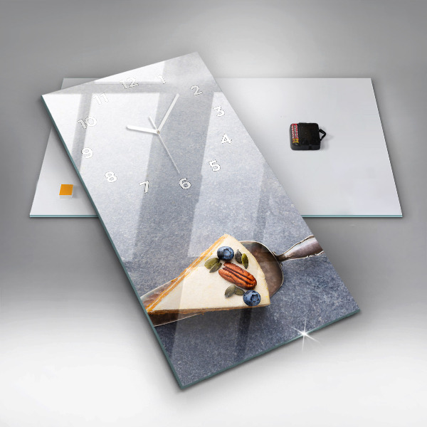 Orologio verticale in vetro Un pezzo di torta