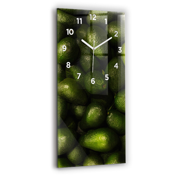 Orologio verticale in vetro Avocado