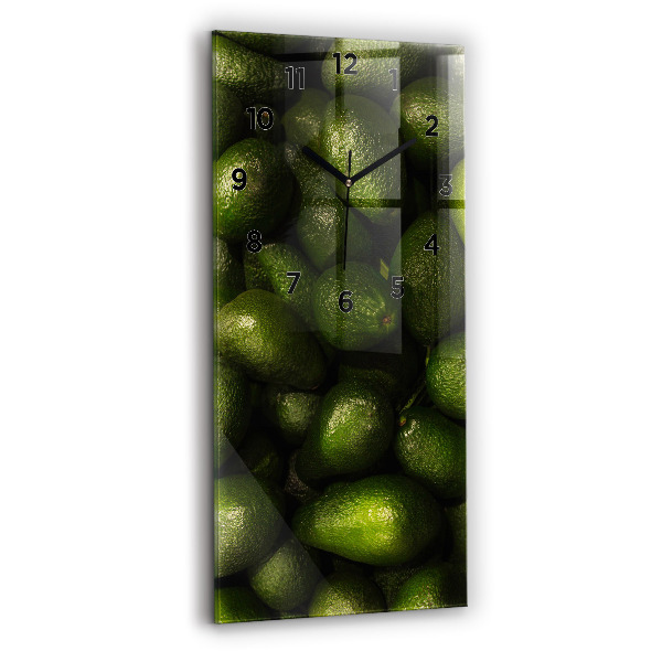 Orologio verticale in vetro Avocado