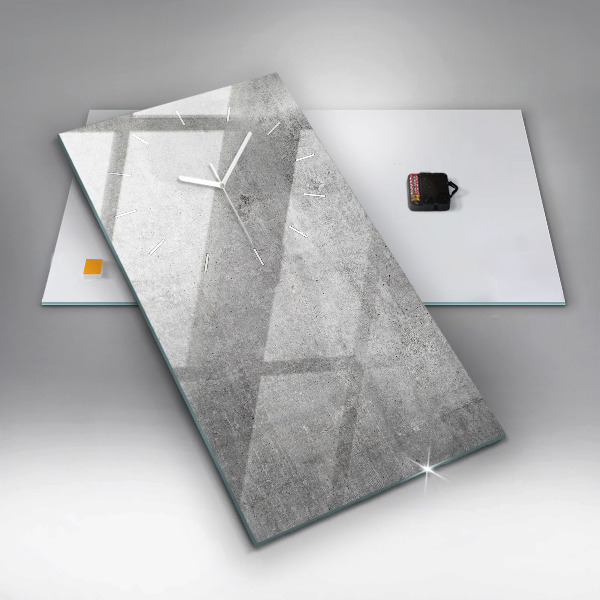 Orologio verticale in vetro Muro grezzo