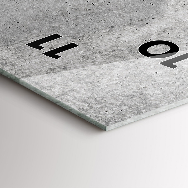 Orologio verticale in vetro Muro grezzo