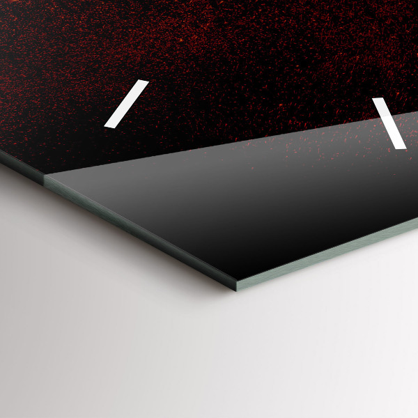 Orologio verticale in vetro Peperoncini