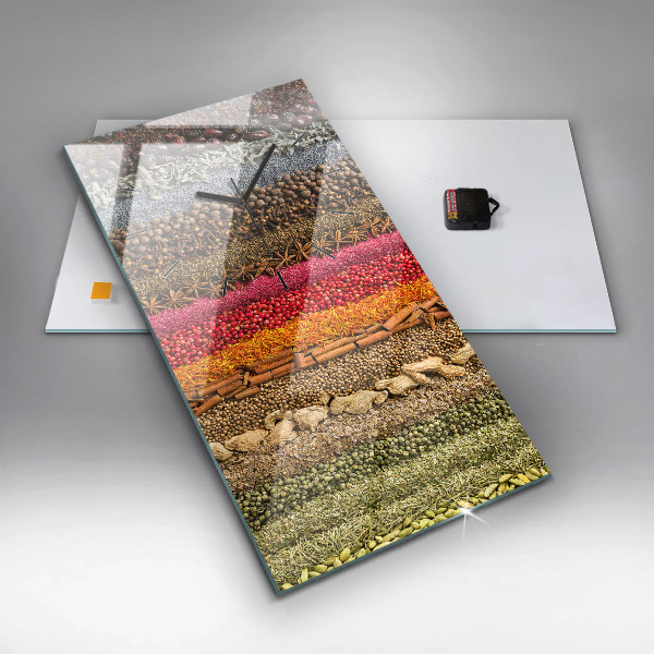 Orologio verticale in vetro File di spezie