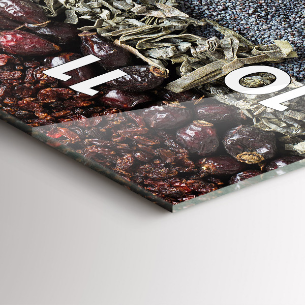 Orologio verticale in vetro File di spezie