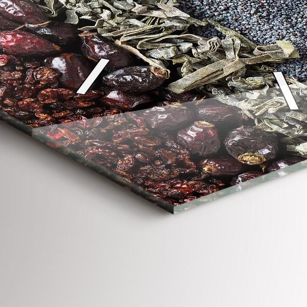 Orologio verticale in vetro File di spezie