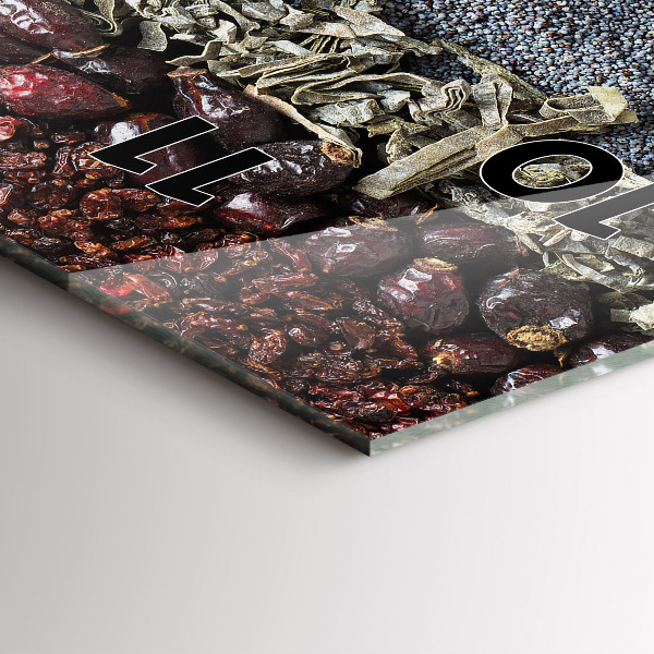 Orologio verticale in vetro File di spezie