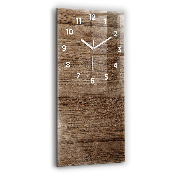 Orologio verticale in vetro Legno scuro