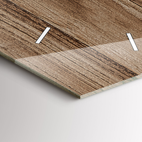 Orologio verticale in vetro Legno scuro