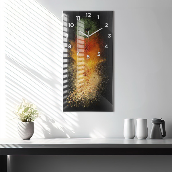 Orologio verticale in vetro Spezie sparse