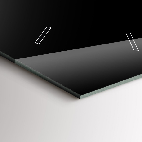 Orologio verticale in vetro Caffè nero