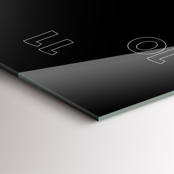 Orologio verticale in vetro Caffè nero