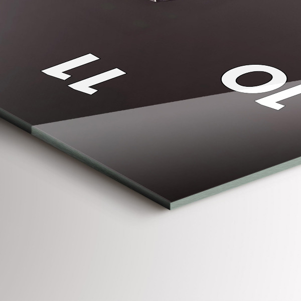 Orologio verticale in vetro Un bicchiere di vino rosso