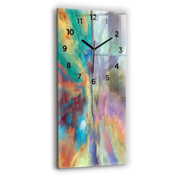Orologio verticale in vetro Paesaggio astratto