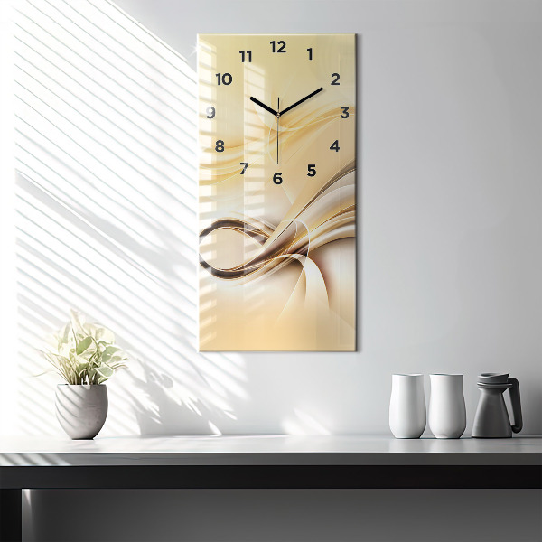 Orologio verticale Onde di astrazione