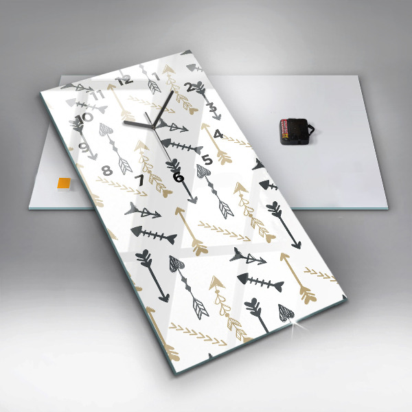 Orologio verticale Motivo geometrico hipster