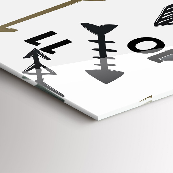 Orologio verticale Motivo geometrico hipster