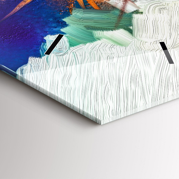 Orologio verticale Fiori astratti