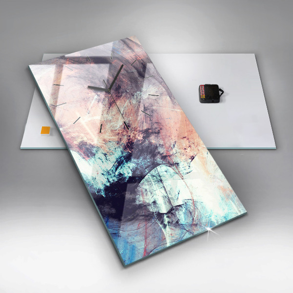 Orologio verticale Pittura astratta