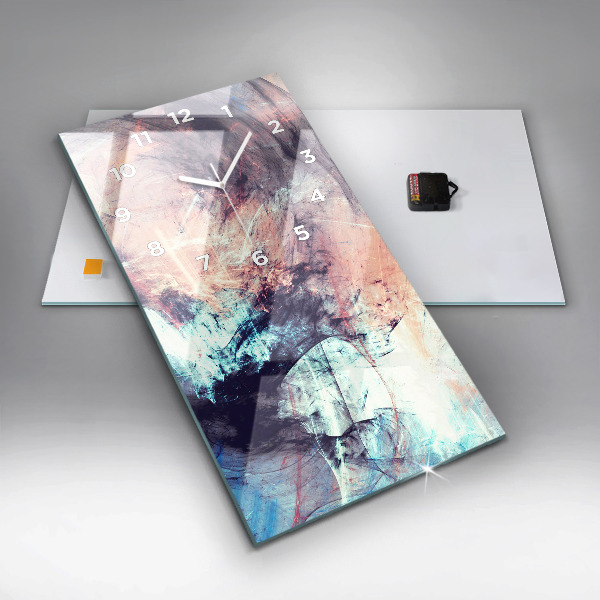 Orologio verticale Pittura astratta