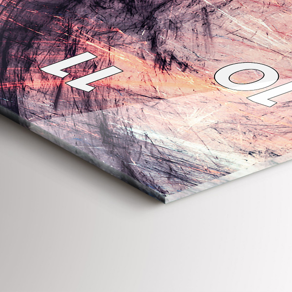 Orologio verticale Pittura astratta