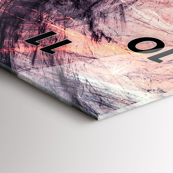 Orologio verticale Pittura astratta