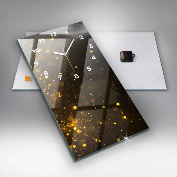 Orologio verticale in vetro Polvere d'oro