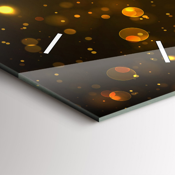 Orologio verticale in vetro Polvere d'oro