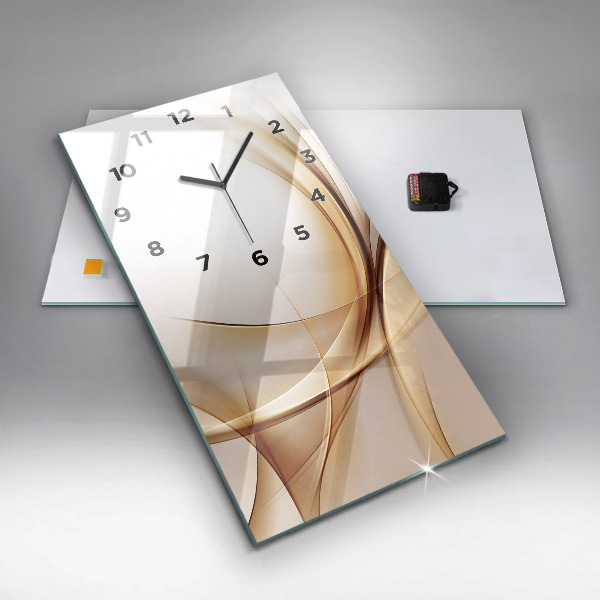 Orologio verticale Astrazione dorata