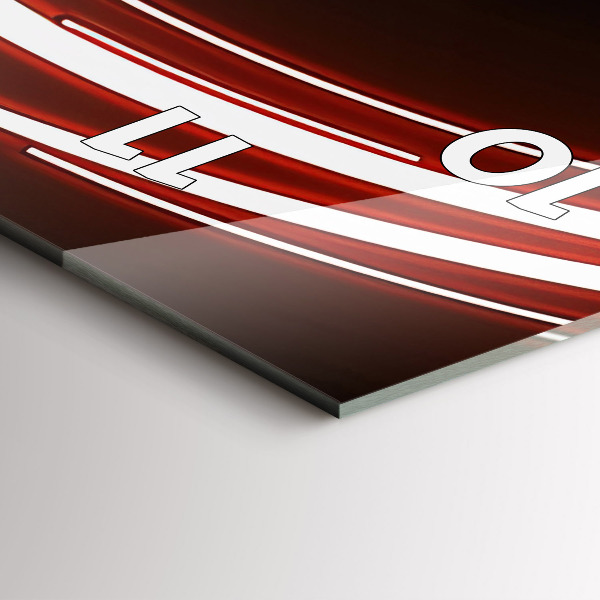 Orologio verticale Gatto con gli occhi rossi