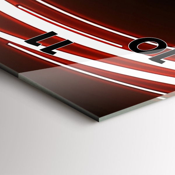 Orologio verticale Gatto con gli occhi rossi