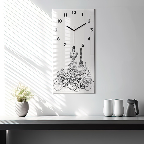 Orologio verticale Disegno gara ciclistica