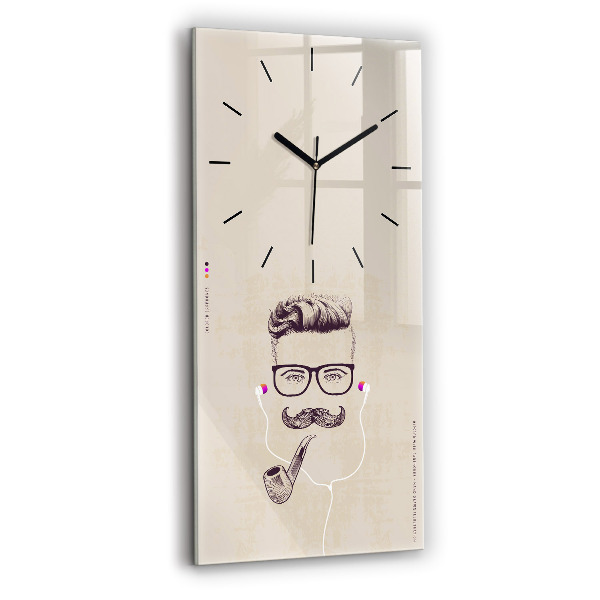 Orologio verticale Uomo con la pipa