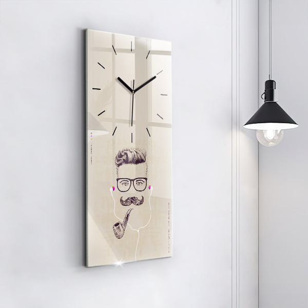 Orologio verticale Uomo con la pipa