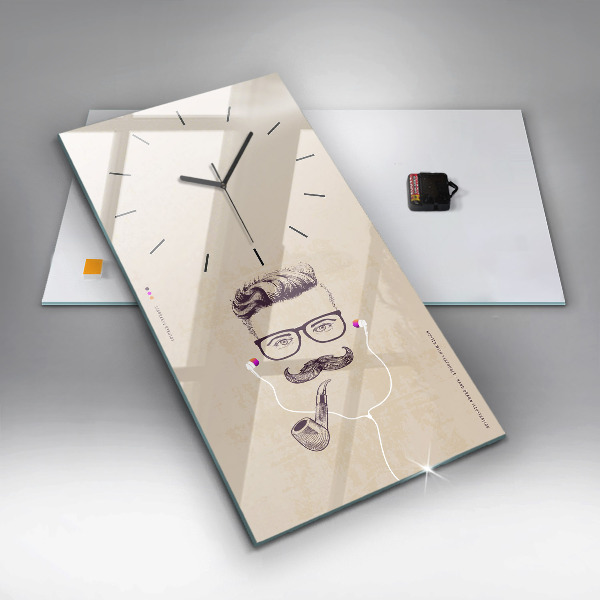 Orologio verticale Uomo con la pipa