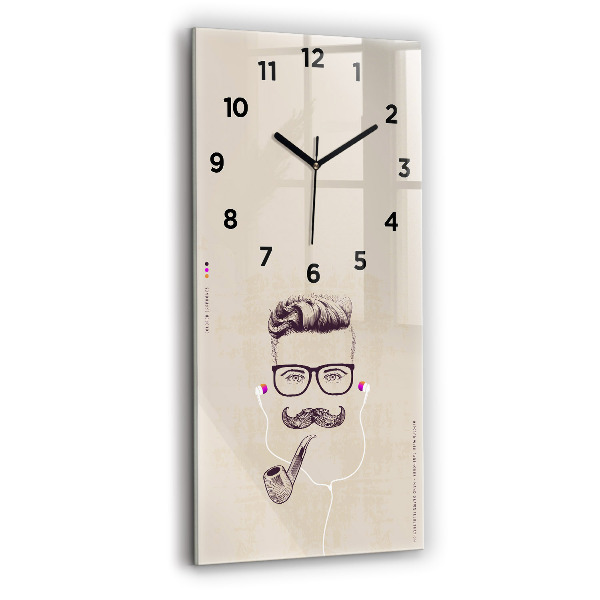 Orologio verticale Uomo con la pipa