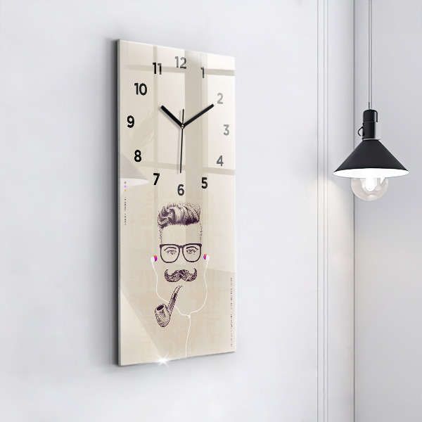 Orologio verticale Uomo con la pipa