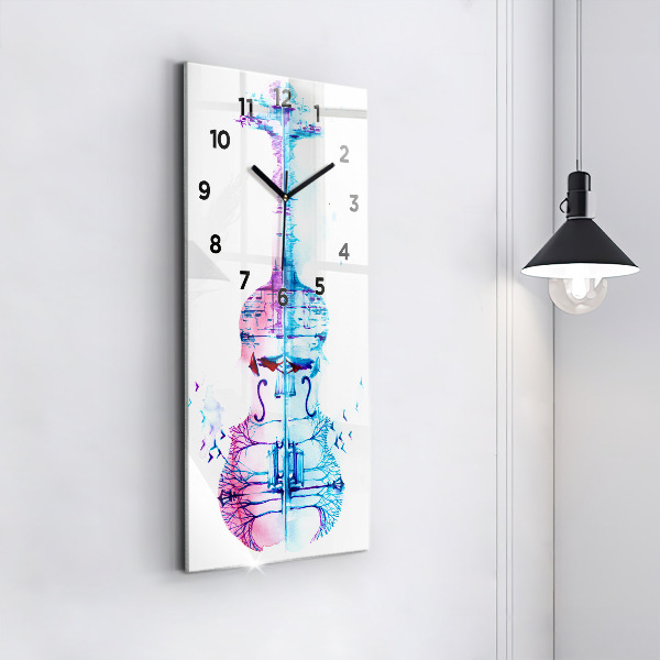 Orologio verticale Lago del parco del violoncello