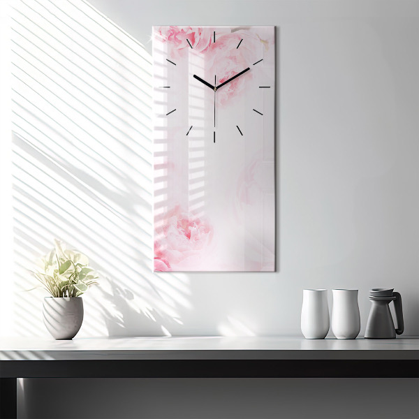 Orologio verticale Fiori che sbocciano