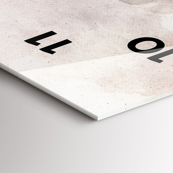 Orologio verticale Volti astratti