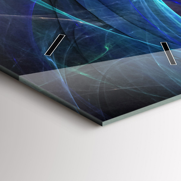 Orologio verticale Frattale colorato