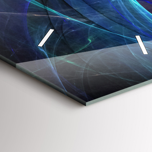 Orologio verticale Frattale colorato